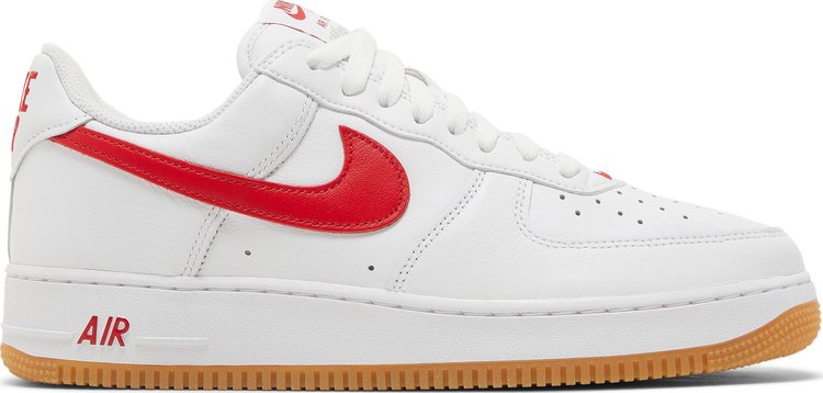 Nike Air Force 1 Low 'Cor do Mês - Branco Vermelho Universitário'