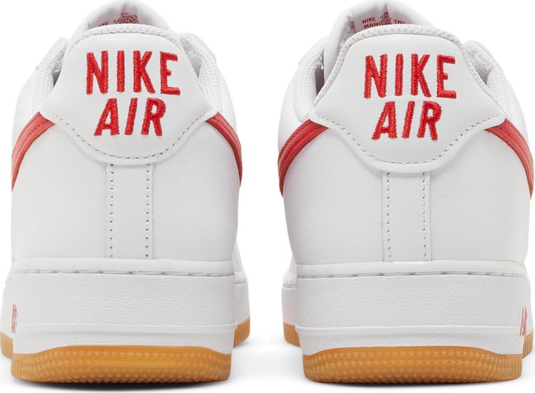 Nike Air Force 1 Low 'Cor do Mês - Branco Vermelho Universitário'