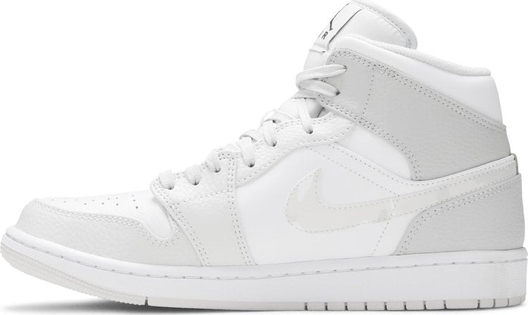 Nike Air Jordan 1 Mid 'Logo Swoosh - Camuflado Cinza'
