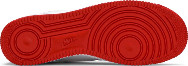 Nike Air Force 1 '07 'Costura Contrastante - Branco University Red'