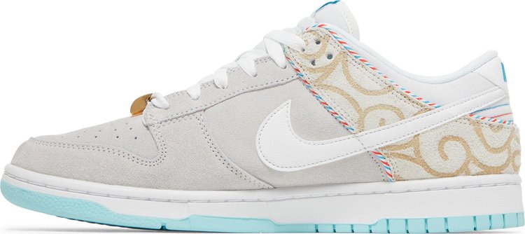 Nike Dunk Low Retro SE 'Barber Shop - Cinza'