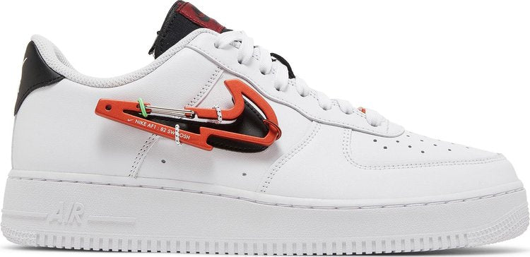 Nike Air Force 1 '07 Premium 'Carabiner - Branco Vermelho Habanero'