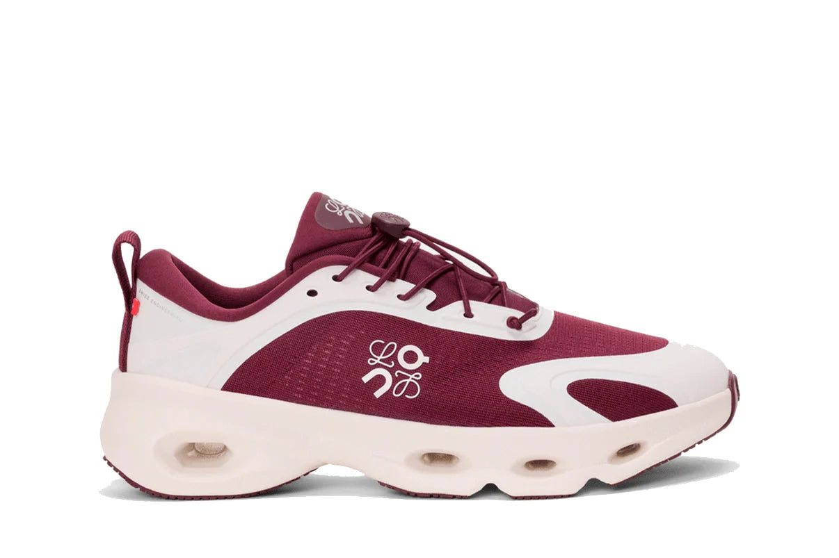 Tênis On Running Cloudsolo Loewe Bordô Casca de Ovo