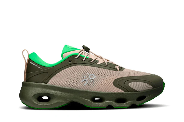 Tênis On Running Cloudsolo Loewe Khaki Green Sand Verde